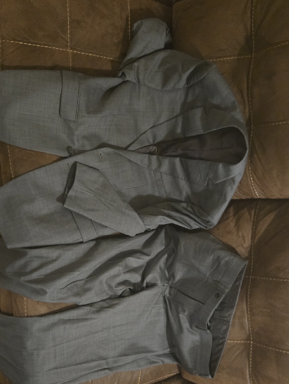 Calvin Klein Men's Gray Two-Piece Suit
